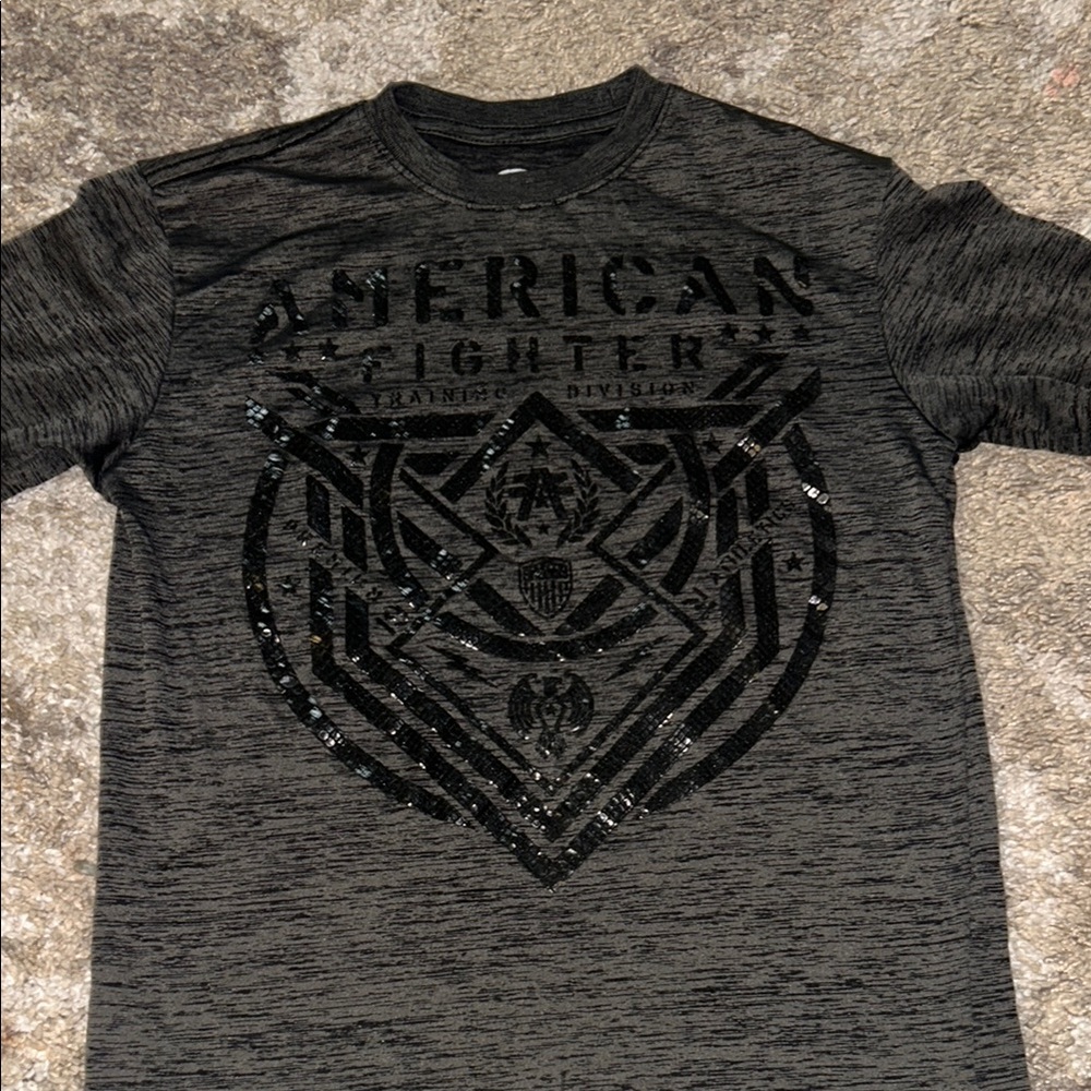 American Fighter Black Short Sleeve Tee Bold Graphic